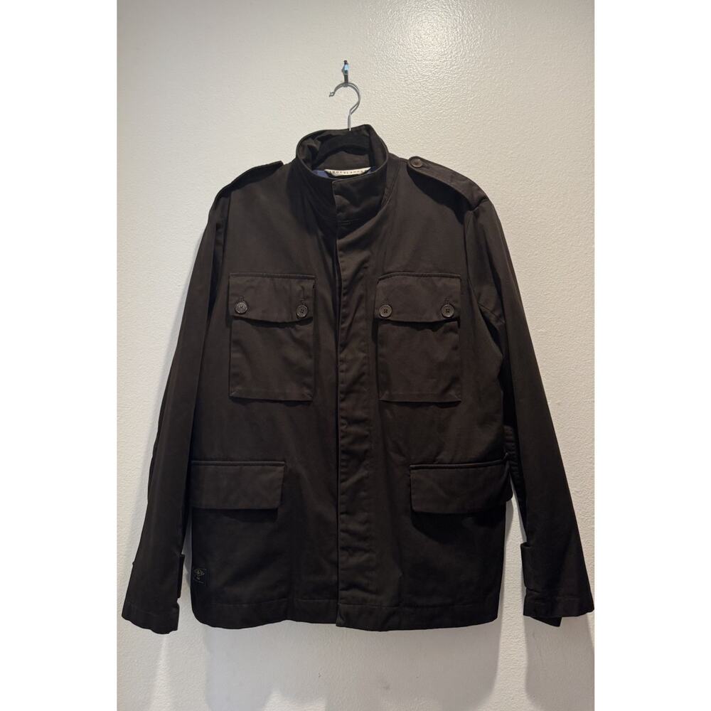 PAUL SMITH‎ PSJA 339J Men’s Size XL Brown Belted Utility Field Jacket READ
